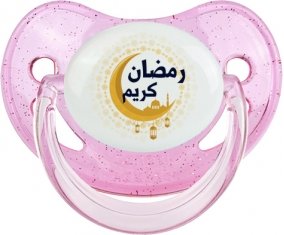Islam ramadhan kareem design-1 : Rose à paillette Tétine embout physiologique