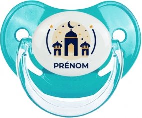 Islam mosqué avec prénom design-1 : Sucette Physiologique personnalisée
