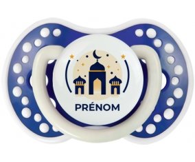 Islam mosqué avec prénom design-1 : Bleu-marine phosphorescente Tétine embout Lovi Dynamic