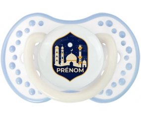 Islam mosqué avec prénom design-2 : Blanc-cyan classique Tétine embout Lovi Dynamic