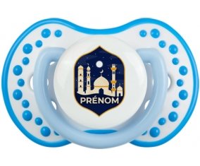 Islam mosqué avec prénom design-2 : Blanc-bleu phosphorescente Tétine embout Lovi Dynamic
