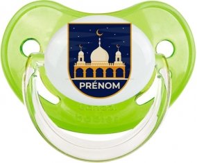 Islam mosqué avec prénom design-3 : Vert classique Tétine embout physiologique