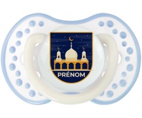 Islam mosqué avec prénom design-3 : Blanc-cyan classique Tétine embout Lovi Dynamic