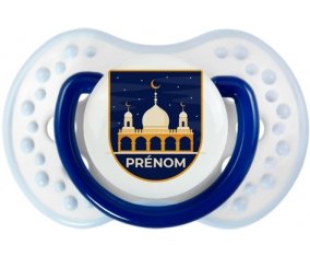 Islam mosqué avec prénom design-3 : Marine-blanc-bleu classique Tétine embout Lovi Dynamic