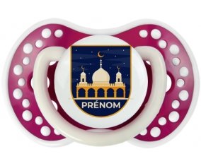 Islam mosqué avec prénom design-3 : Fuchsia phosphorescente Tétine embout Lovi Dynamic