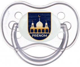 Islam mosqué avec prénom design-3 : Transparente classique Tétine embout anatomique