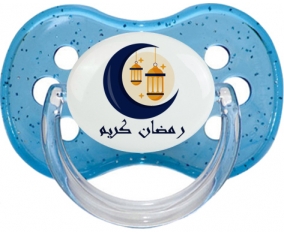 Islam ramadhan kareem design-2 : Bleu à paillette Tétine embout cerise