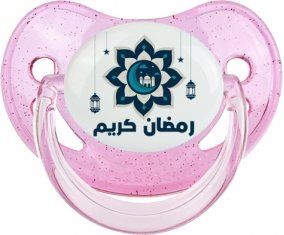 Islam ramadhan kareem design-4 : Rose à paillette Tétine embout physiologique