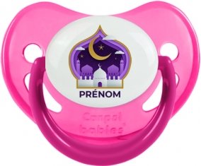 Islam mosqué avec prénom design-4 : Rose phosphorescente Tétine embout physiologique