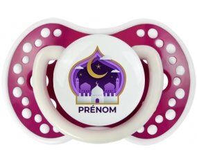 Islam mosqué avec prénom design-4 : Fuchsia phosphorescente Tétine embout Lovi Dynamic