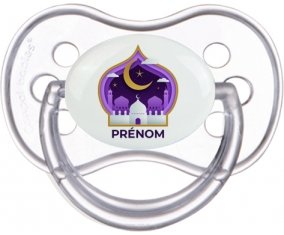 Islam mosqué avec prénom design-4 : Transparente classique Tétine embout anatomique