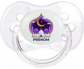 Islam mosqué avec prénom design-4 : Transparent classique Tétine embout cerise