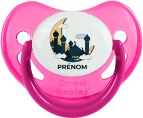Islam mosqué avec prénom design-5 : Rose phosphorescente Tétine embout physiologique
