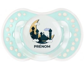 Islam mosqué avec prénom design-5 : Retro-turquoise-lagon classique Tétine embout Lovi Dynamic