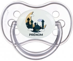 Islam mosqué avec prénom design-5 : Transparente classique Tétine embout anatomique