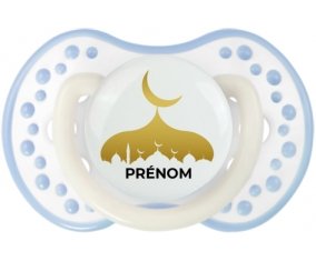 Islam mosqué avec prénom design-6 : Blanc-cyan classique Tétine embout Lovi Dynamic