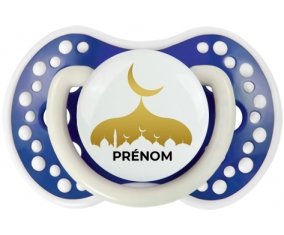 Islam mosqué avec prénom design-6 : Bleu-marine phosphorescente Tétine embout Lovi Dynamic
