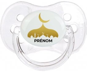 Islam mosqué avec prénom design-6 : Transparent classique Tétine embout cerise