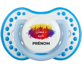 Islam ramadhan kareem avec prénom : Blanc-bleu phosphorescente Tétine embout Lovi Dynamic