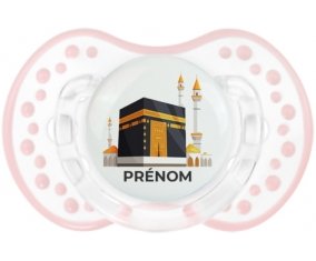 Islam Mecque design-1 avec prénom : Retro-blanc-rose-tendre classique Tétine embout Lovi Dynamic