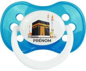 Islam Mecque design-1 avec prénom : Cyan classique Tétine embout anatomique