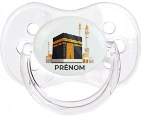 Islam Mecque design-1 avec prénom : Transparent classique Tétine embout cerise