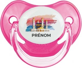 Islam Mecque design-2 avec prénom : Rose classique Tétine embout physiologique