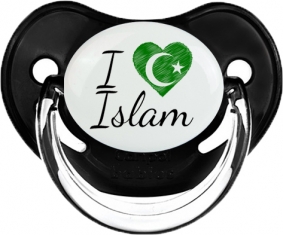 I love islam : Noir classique Tétine embout physiologique