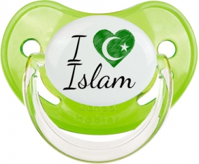 I love islam : Vert classique Tétine embout physiologique