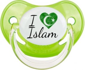 I love islam : Vert classique Tétine embout physiologique