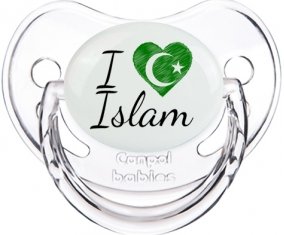 I love islam : Transparent classique Tétine embout physiologique