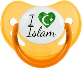 I love islam : Jaune phosphorescente Tétine embout physiologique