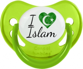 I love islam : Vert phosphorescente Tétine embout physiologique