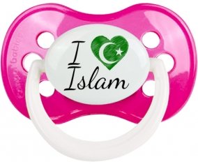 I love islam : Rose foncé classique Tétine embout anatomique