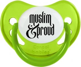 Muslim and proud : Vert phosphorescente Tétine embout physiologique