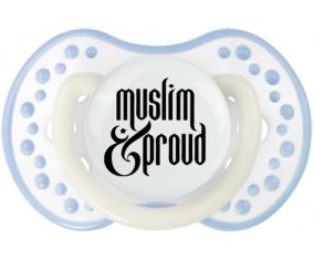 Muslim and proud : Blanc-cyan classique Tétine embout Lovi Dynamic