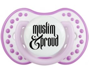 Muslim and proud : Blanc-mauve classique Tétine embout Lovi Dynamic