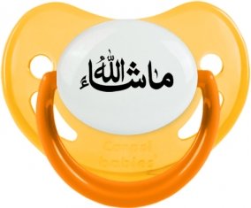 Ma sha allah en arabe : Jaune phosphorescente Tétine embout physiologique