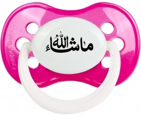 Ma sha allah en arabe : Rose foncé classique Tétine embout anatomique