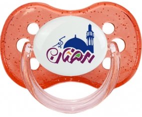 Islam Ramadhan : Rouge à paillette Tétine embout cerise