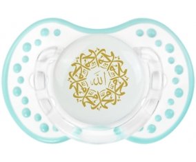 Allah & Mohamed en arabe : Retro-blanc-lagon classique Tétine embout Lovi Dynamic