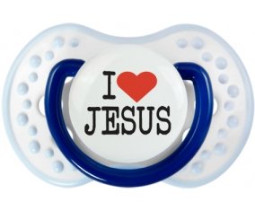 I love Jesus : Marine-blanc-bleu classique Tétine embout Lovi Dynamic