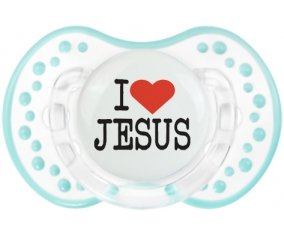 I love Jesus : Retro-blanc-lagon classique Tétine embout Lovi Dynamic