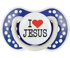 I love Jesus : Bleu-marine phosphorescente Tétine embout Lovi Dynamic