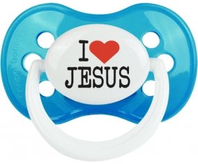 I love Jesus : Cyan classique Tétine embout anatomique