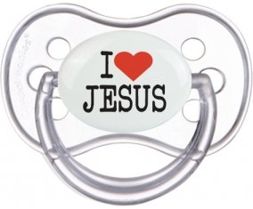I love Jesus : Transparente classique Tétine embout anatomique