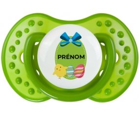 Oeuf de Pâques design-3 avec prénom : Sucette LOVI Dynamic personnalisée