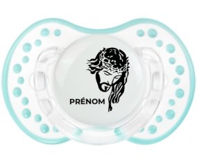 Jesus Christ design-1 avec prénom : Retro-blanc-lagon classique Tétine embout Lovi Dynamic
