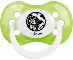 Jesus Christ design-2 avec prénom : Vert classique Tétine embout anatomique