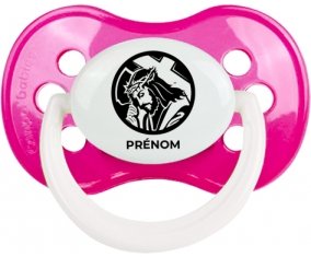 Jesus Christ design-2 avec prénom : Rose foncé classique Tétine embout anatomique